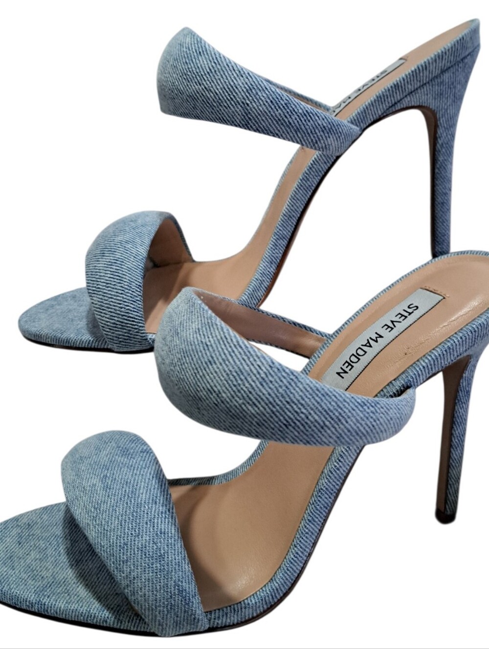 Steve Madden Sudden Denim  Puffy Sandel - Picture 2 of 9